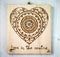 The ancient art of pyrography, wood and fire, mandala