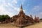 Ancient ayutthaya temple ruins thailand