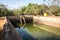 Ancient bathing tanks or ponds in the ruins of the ancient city