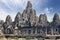 Ancient Bayon Temple 12th century At Angkor Wat, Siem Reap, Cambodia