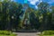 Ancient beautiful Kiev fountain in the city center in the Mariinsky park