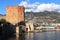 Ancient Bedesten Alanya fortress main tower view