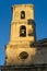 Ancient bell tower of Parroquia Sant Joan Baptista in Tarragona, Spain