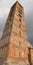 Ancient bell tower of Pomposa Abbey an historical building in th