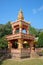 Ancient belltower of the Buddhist temple Vat Chedi Luang. Chiang Saen, Thailand