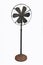 Ancient black  steel electric fan with high pole