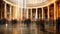 ancient blurred pantheon rome interior