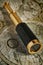 Ancient brass telescope