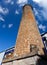 Ancient brick pipe in the old sugar cane factory. Mauritius.