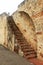 Ancient brick staircase in Santo Domingo