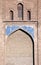 Ancient brick wall with arch, mausoleum of Il-khan Oljeitu Mohammad Khodabandeh, Zanjan, Iran