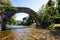 Ancient bridge over the River Nive at St Etienne de BaÃ¯gorry,