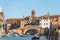 Ancient Bridge of the Three Arches in Venice Italy - Cannaregio Canal