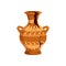 Ancient broken pottery and vase, vector crockery