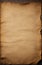 Ancient brown worn parchment, sepia colored piece of paper. PNG with no background available.