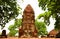 Ancient buddha statue at Mahathat temple, historic site in Ayuttaya province,Thailand.