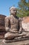 Ancient Buddha statue in meditation position in Vatadage, Polonnaruwa Sri Lanka