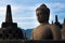 Ancient Buddha Statue and Stupas