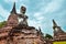 Ancient Buddha statue in Sukhothai Historical Park, Thailand