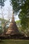 Ancient Buddhist Chedi on the ruins of Wat. Si Satchanalai, Thailand