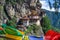 The ancient Buddhist monastery, popularly known as Tiger`s nest, located in the cliff in Paro in Bhutan