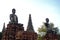 Ancient Buddhist Statues Ayutthaya Thailand