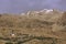 Ancient Buddhist Stupas and Temple in the High-Altitude Mountain Desert