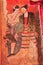 Ancient Buddhist temple mural