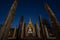 The ancient Buddhist temple of Wat Sa Si in evening twilight. H