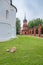 Ancient building of kremlin in Volokolamsk, Moscow region, Russi