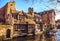 Ancient building of medieval Brugge, Belgium