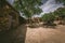 Ancient buildings, cave dwelling in the Yellow River Source, Laoniu Bay in Pianguan, Shanxi China