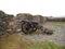 Ancient cannon in island fort