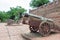 Ancient Cannons at Anping Old Fort Fort Zeelandia in Tainan, Taiwan. was a fortress built over ten years from 1624 to 1634