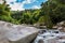 Ancient carved figures on stones in Jayuya Puerto Rico