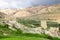 Ancient castle ruins of tibetan plateau