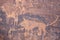 Ancient cave paintings / rock art in Ha`il Province in Saudi Arabia world heritage site