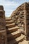 Ancient cellar stones steps wall