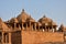 Ancient cenotaph in bada baag Jaisalmer Rajasthan India