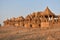 Ancient cenotaph in bada baag Jaisalmer Rajasthan India