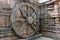 Ancient chariot Wheel, Konark Sun Temple, Orissa.