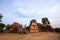 Ancient Chedi at Nakorn Kosa Temple in Lop Buri Province in Thailand