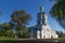 Ancient Chernihiv Collegium in Ukrainian Chernigiv city, Ukraine. View of city before the bombing of the Russian army