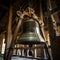 Ancient chime Close view of an old, historic bell