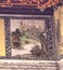 Ancient Chinese Architecture Macau Travessa dos Anjos Building Antique Wooden Window Frame Color Glass Window Clay Sculpture Mural