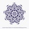 Ancient Chinese Pattern of Round Spiral Kaleidoscope Flower