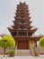 Ancient chinese wooden tower Pagoda,Zhangye, Gansu Province, China
