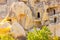 Ancient church, the largest rock-cut monastery of Cappadocia, Turkey