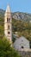 Ancient church in Perast town, Bay of Kotor