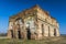 Ancient church ruins beeing demolished